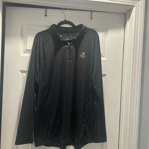 Under Armour Potowamut Golf Club Black Long Sleeve Quarter Zip Pullover